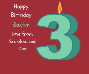 Happy Birthday Baxter